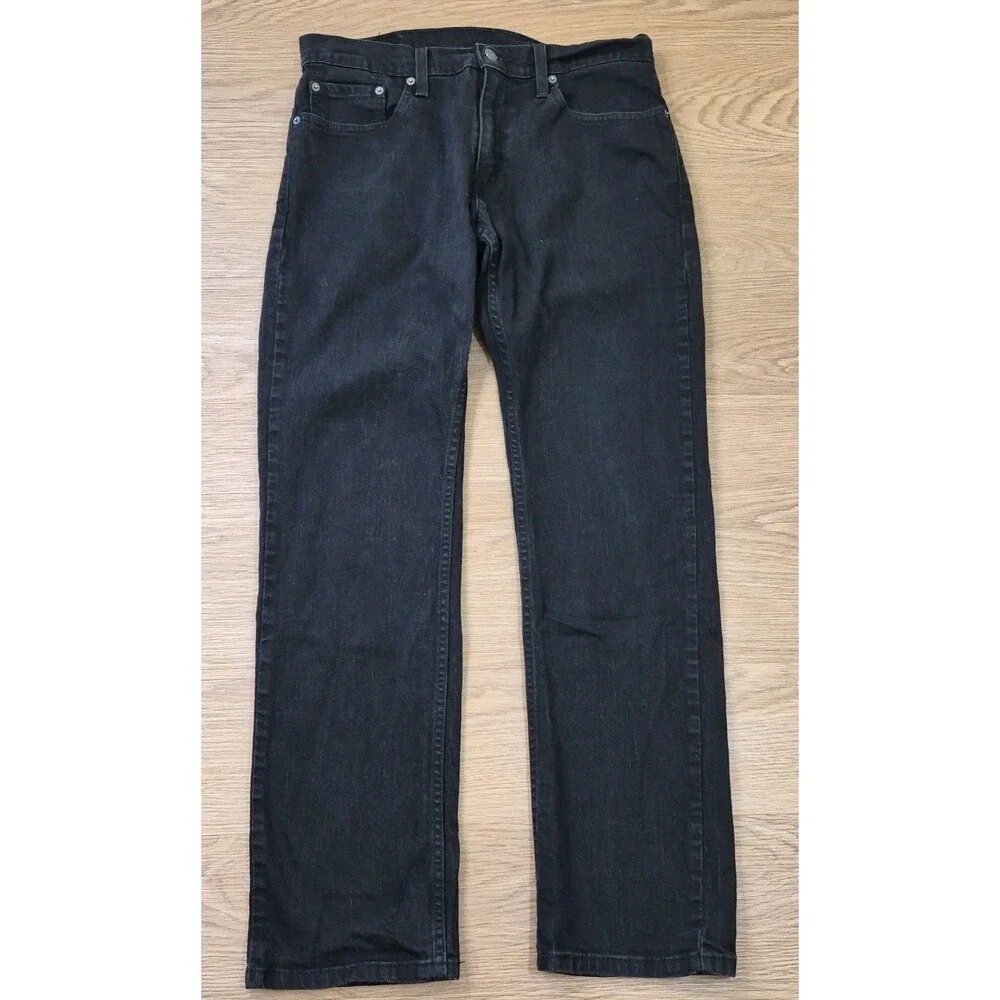 Levis 559 Jeans Men 32x32 Black Relaxed Straight Leg Stretch Denim Y2K Cowboy